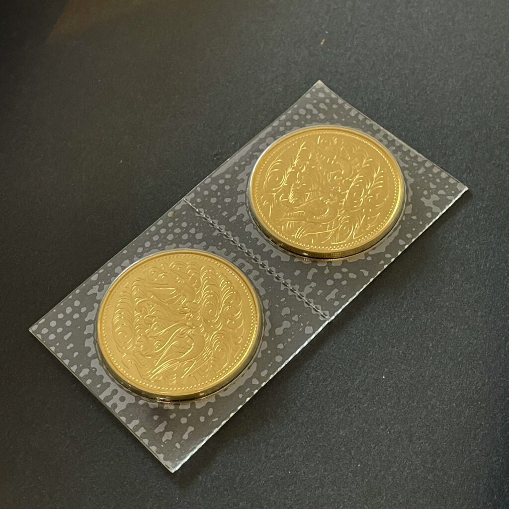 天皇陛下御在位60年記念金貨