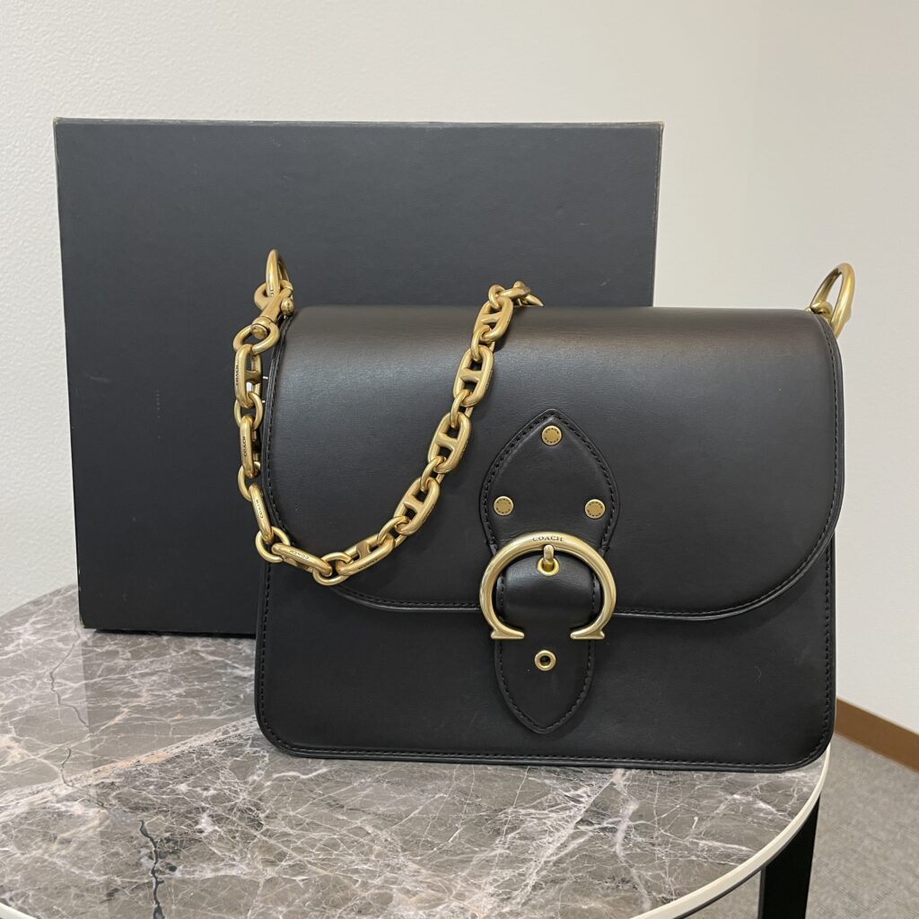 【高松市 買取実績】コーチ（COACH）ビート ショルダーバッグ 4597 ブラックレザー 金チェーン