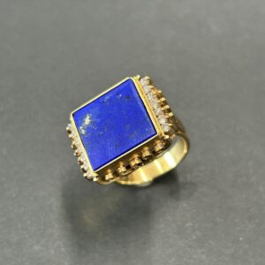 K18 ラピスラズリ ダイヤモンド リング 高価買取 トレリバ高松レインボー通り店