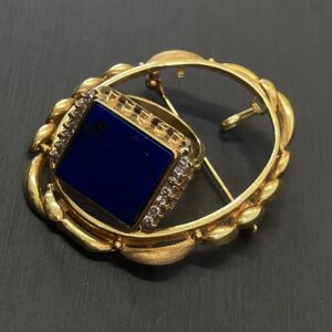 K18金イエローゴールド製の2WAYペンダントトップ兼ブローチ。
