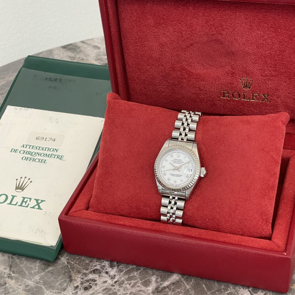 ロレックス デイトジャスト 69174 レディース ホワイトローマンインデックス 買取実績 高松
