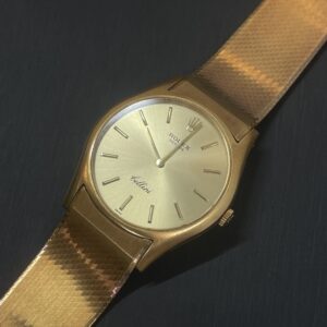 高松市のトレリバが高価買取したロレックスのチェリーニ（金無垢 750YG）。アンティークや古いロレックスも査定。