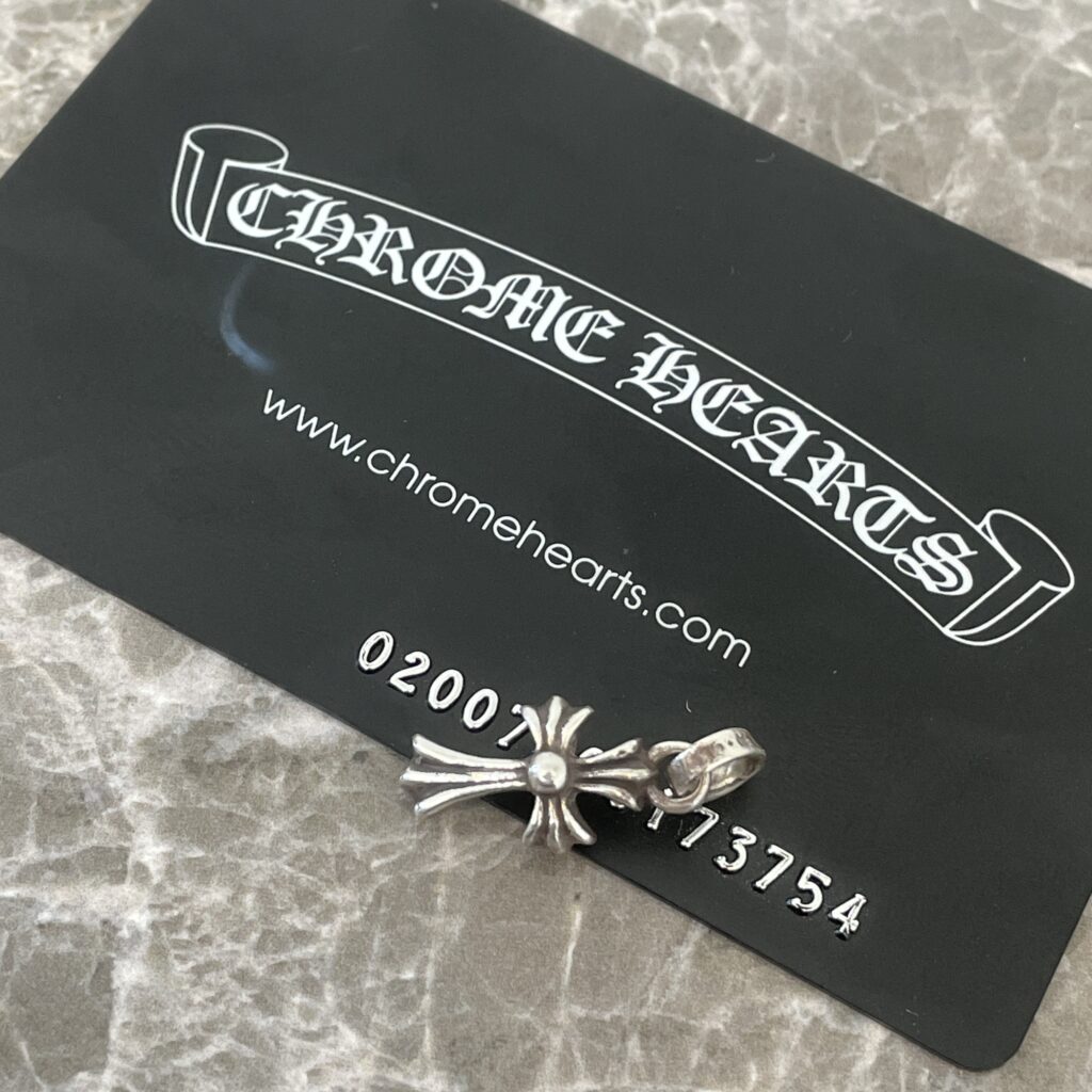 CHROME HEARTS クロムハーツ SV ベビーファットクロスチャーム シルバーアクセサリー買取実績 高松市