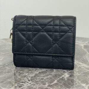 Dior レディディオール ロータス ウォレット カナージュ 三つ折り財布 使用感OK 買取実績 高松市