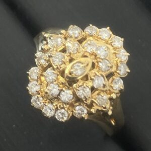 高松市のトレリバ高松レインボー通り店が高価買取したK18YG(18金イエローゴールド)ダイヤモンドリング。貴金属買取を強化中。