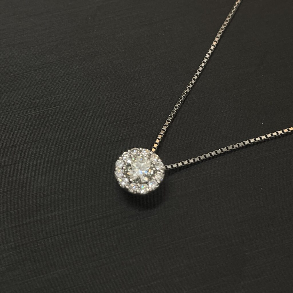 PT900 プラチナ ダイヤモンド ネックレス 鑑定書なしOK 買取実績 高松市 ジュエリー