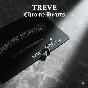 TREVE Chrome Heartsのロゴと、クロムハーツのシルバーペンダントトップ。高松でブランドアクセサリーを高価買取。