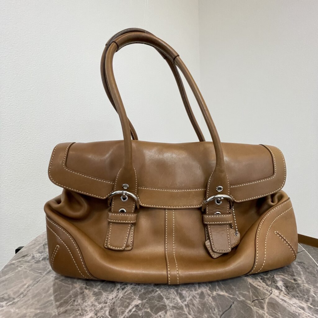 【高松市 ブランド買取】 COACH（コーチ）のレザーハンドバッグを高価買取しました。幅広いブランドのバッグ査定強化中。