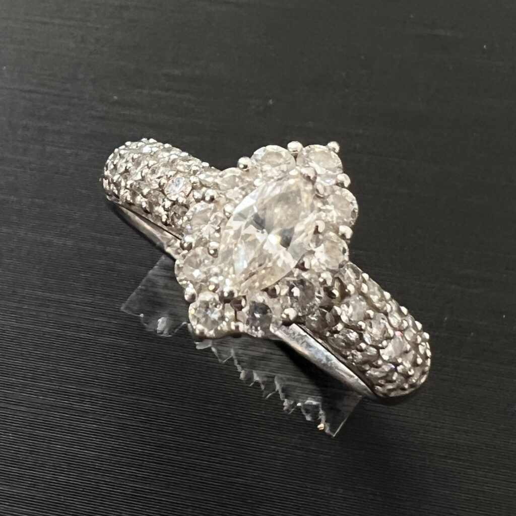 高松市でマーキスダイヤモンド PT900リングを高価買取。ダイヤ査定なら。