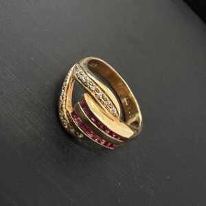 高松市でK18ルビーダイヤモンドリングを高価買取。遺品整理・ジュエリー査定。