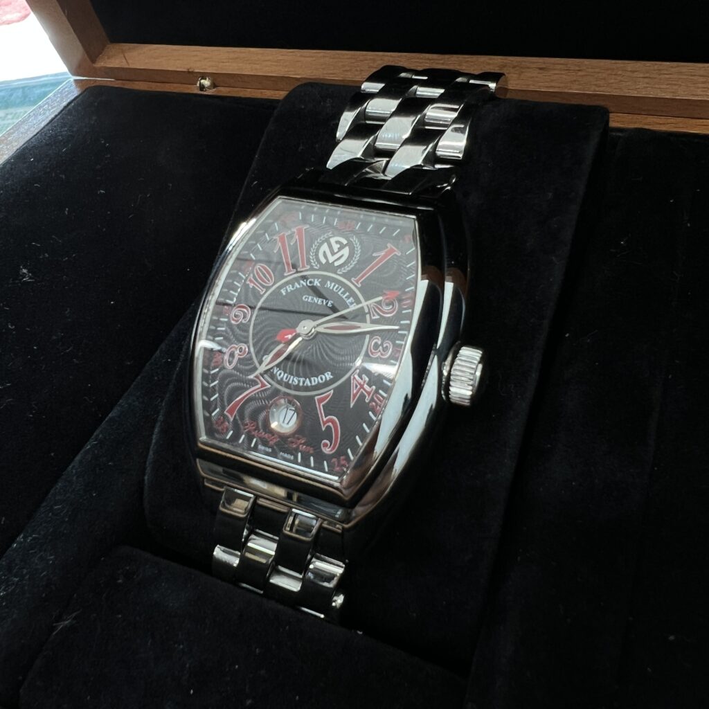 高松市のトレリバで買取したフランク ミュラー コンキスタドール ライジングサン（8005HSC）の画像。