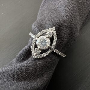 高松市のトレリバで買取したプラチナダイヤモンドリングの画像。