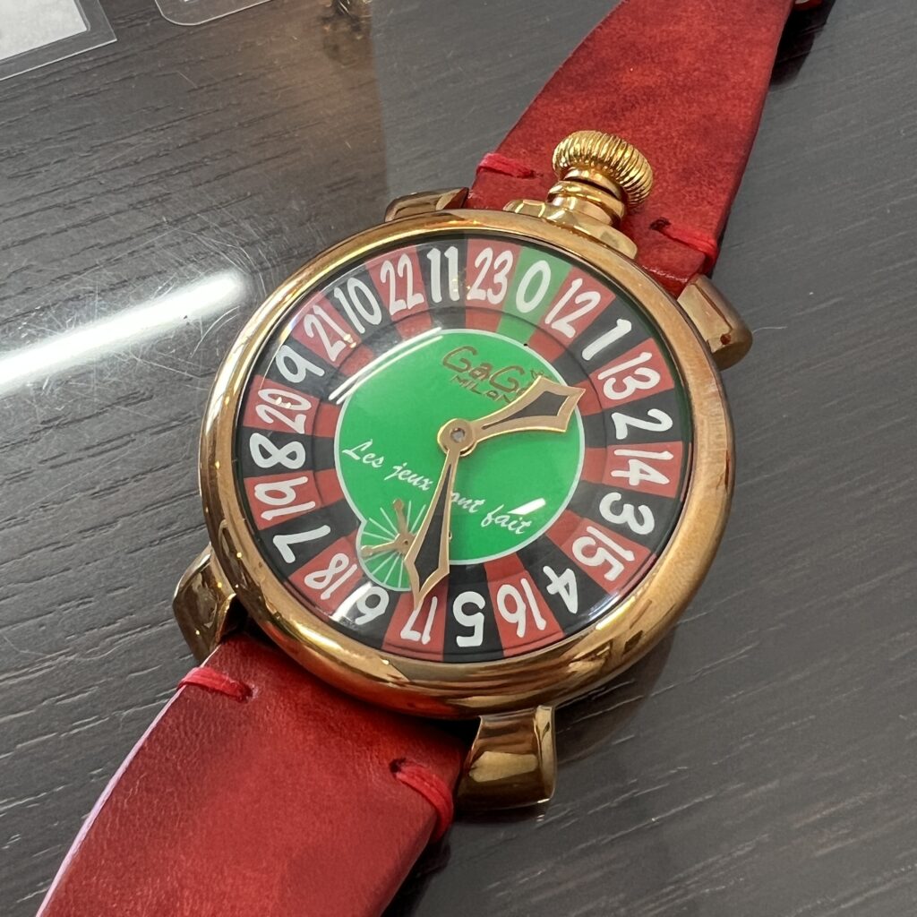 高松市のトレリバで買取したガガミラノ マヌアーレ48mm ラスベガス世界限定モデル。管理番号2853。