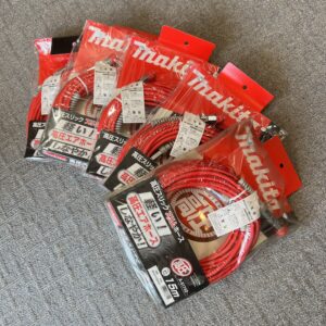 高松市のトレリバで買取したマキタ（Makita）の高圧スリックスリムホース15m（A-51742）未使用品5点の画像。