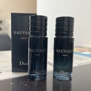 高松市のトレリバで買取したディオール ソヴァージュ パルファン香水 ミニボトル2点 箱付き極美品の画像