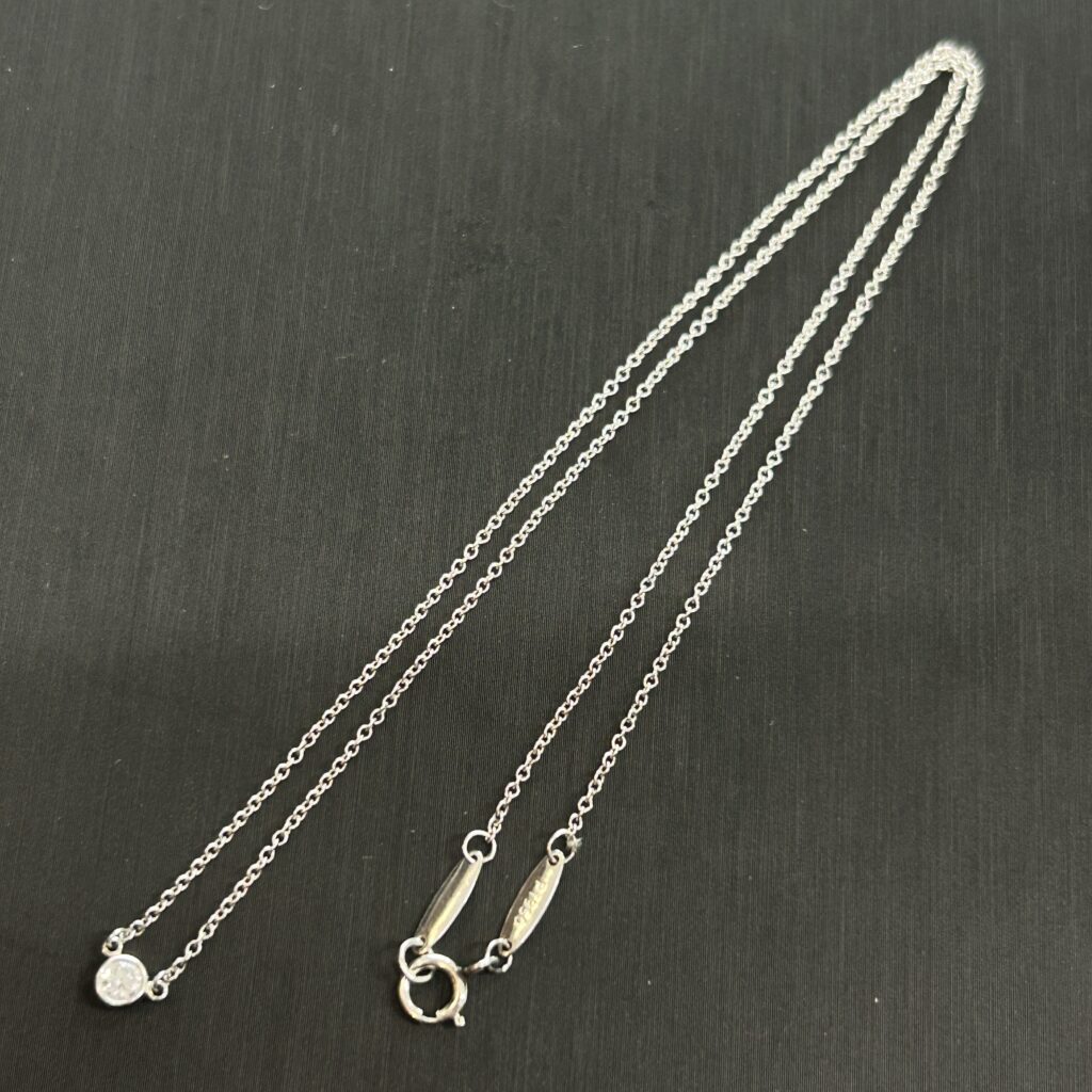 高松市のトレリバで買取したティファニー バイザヤード ダイヤネックレス プラチナPt950の画像